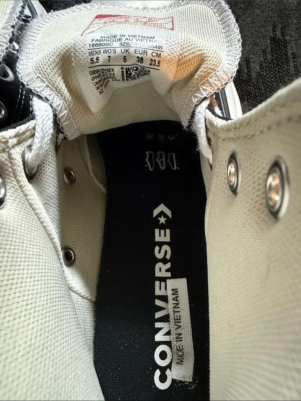 Converse Black and White High Top Platform Sneakers